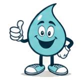 Lakeland water-drop mascot